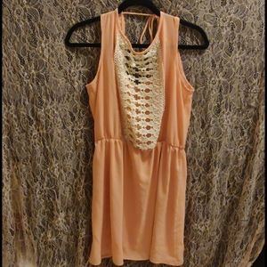 Lace front dress